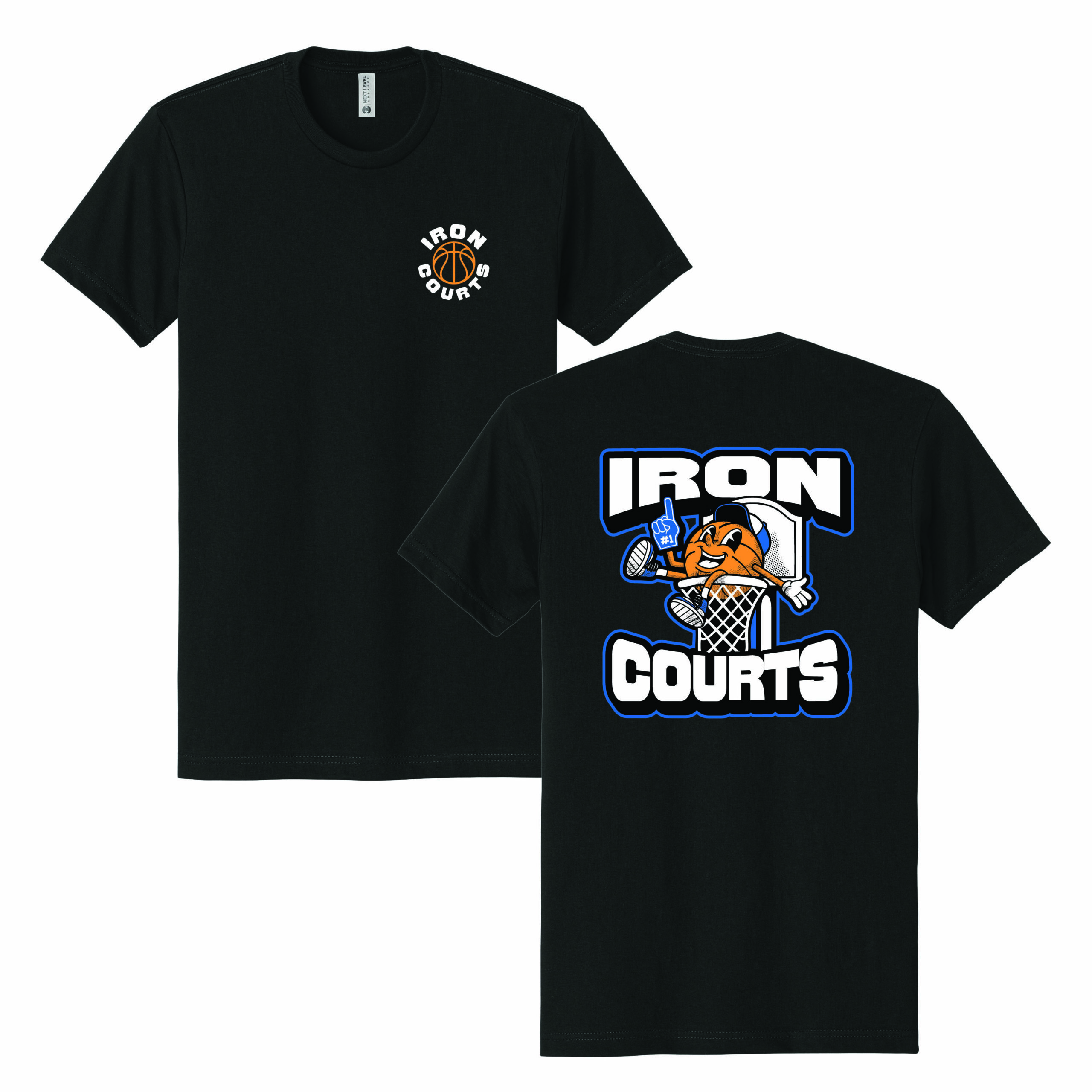 Iron Courts Basketball Cartoon T Shirt