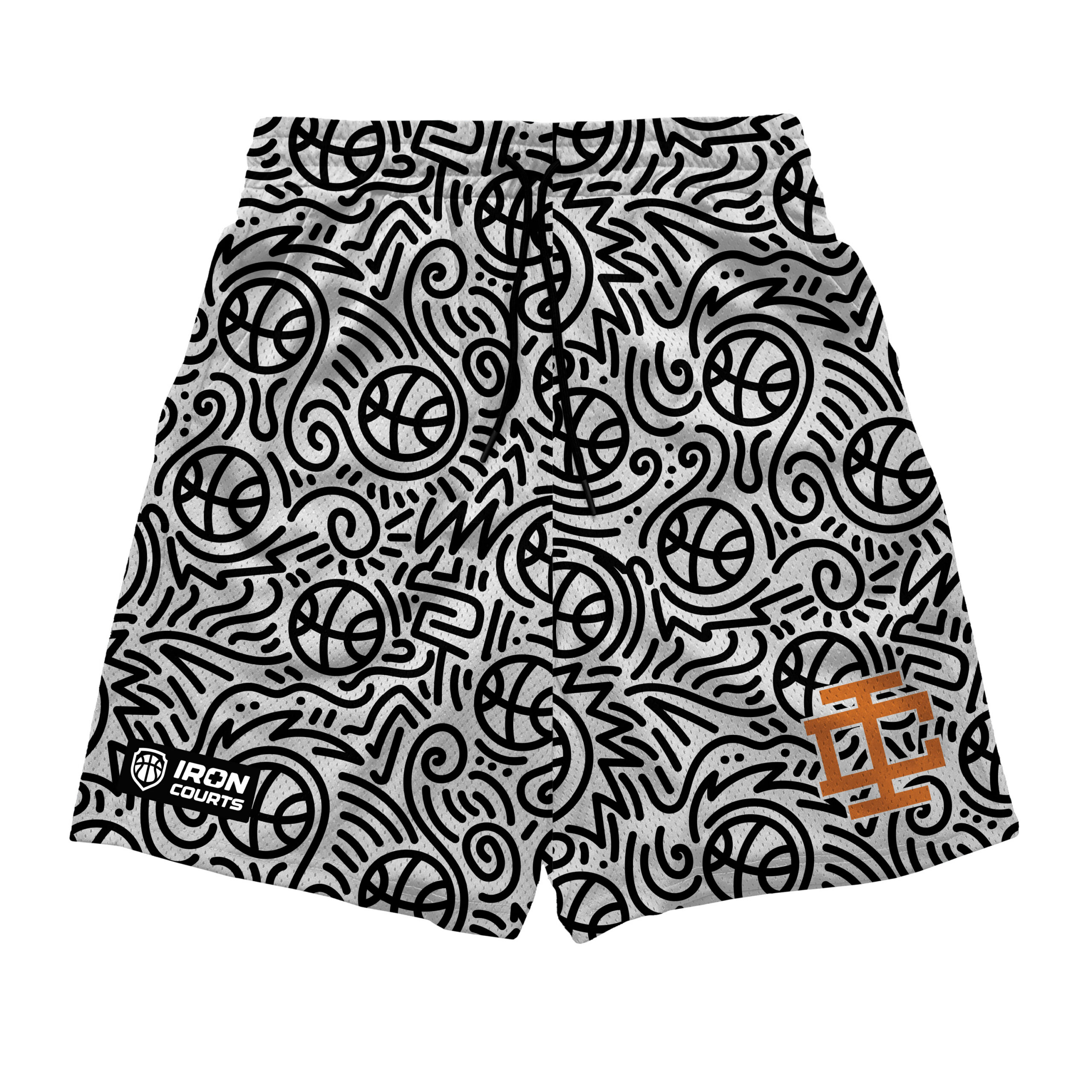 IC Black/White B-ball Shorts